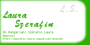 laura szerafin business card